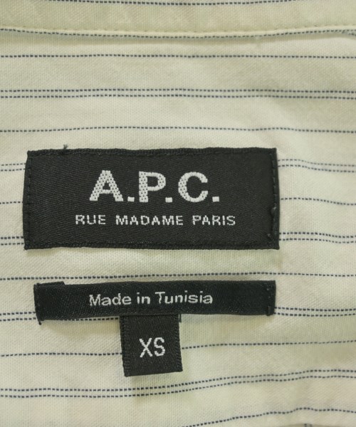 A.P.C.（アーペーセー）カジュアルシャツ 白 サイズ:XS メンズ/2200671977054