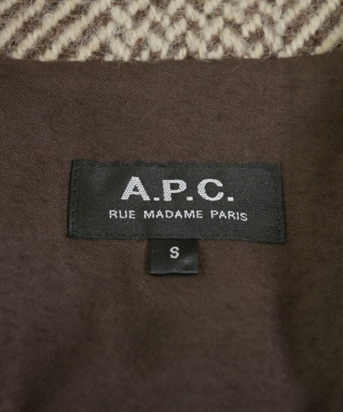 A.P.C.（アーペーセー）チェスターコート 茶 サイズ:S メンズ/2200672106040