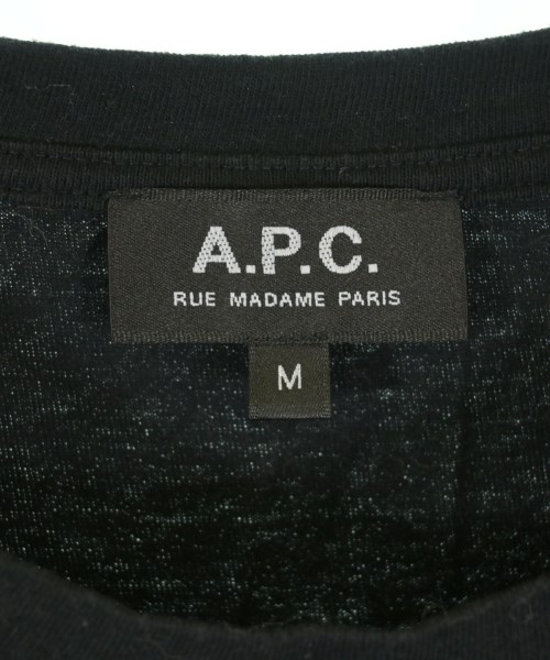 A.P.C.（アーペーセー）Tシャツ・カットソー 黒 サイズ:M メンズ/2200725225032