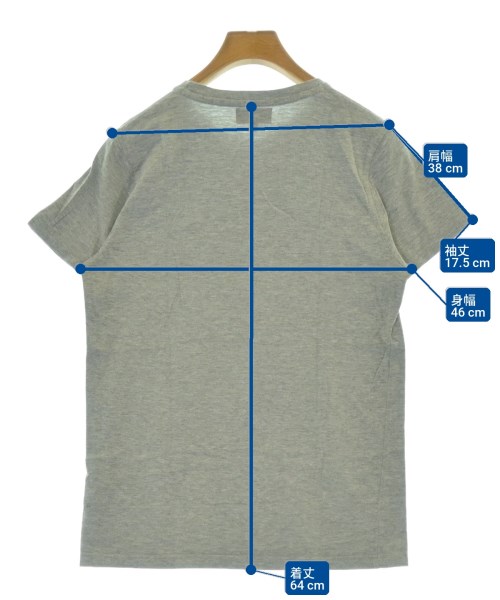 A.P.C.（アーペーセー）Tシャツ・カットソー グレー サイズ:XS メンズ/2200729136136