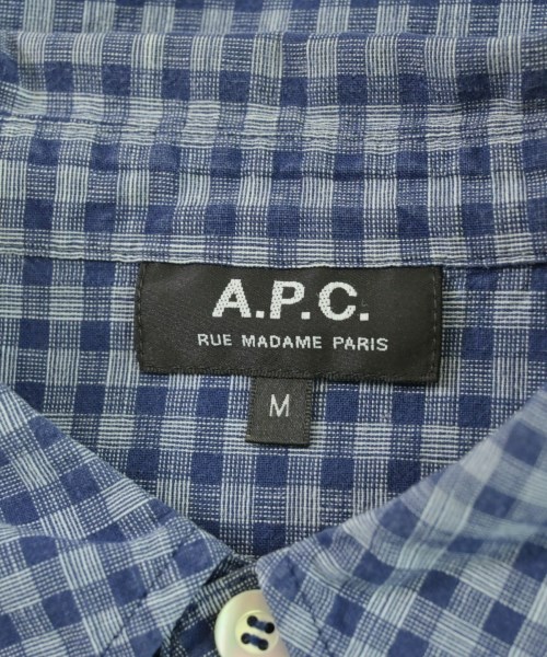 A.P.C.（アーペーセー）カジュアルシャツ 紺 サイズ:M メンズ/2200727560070