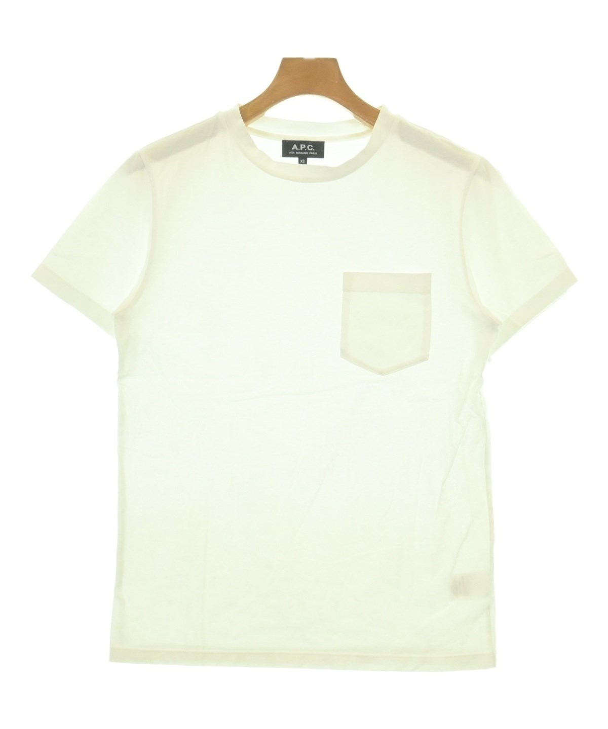 【新品・未使用　XL】A.P.C. Tシャツ ホワイト A.P.C.（アーペーセー）Tシャツ・カットソー 白 サイズ:XS メンズ