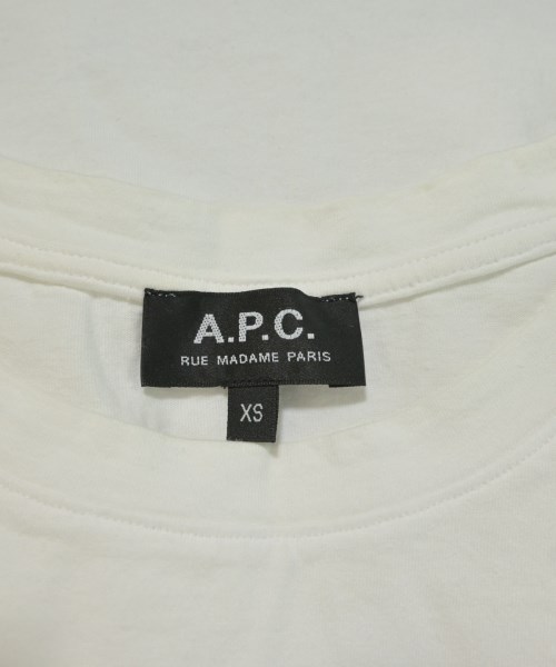 A.P.C.（アーペーセー）Tシャツ・カットソー 白 サイズ:XS メンズ/2200734427083