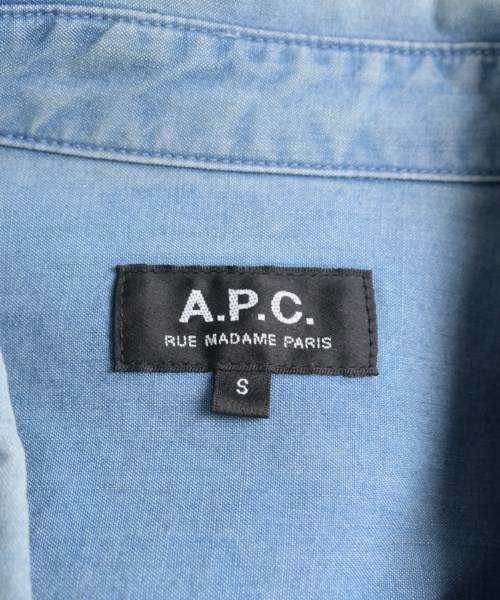 A.P.C.（アーペーセー）カジュアルシャツ 青 サイズ:S メンズ/2200711956063