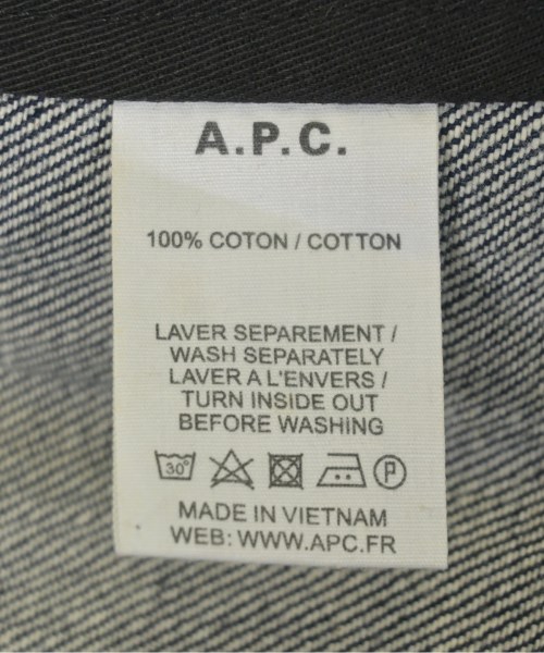 A.P.C.（アーペーセー）デニムジャケット 紺 サイズ:XS メンズ/2200717928019