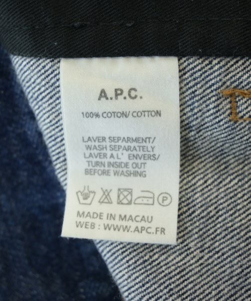 A.P.C.（アーペーセー）デニムジャケット 紺 サイズ:XS メンズ/2200717763191