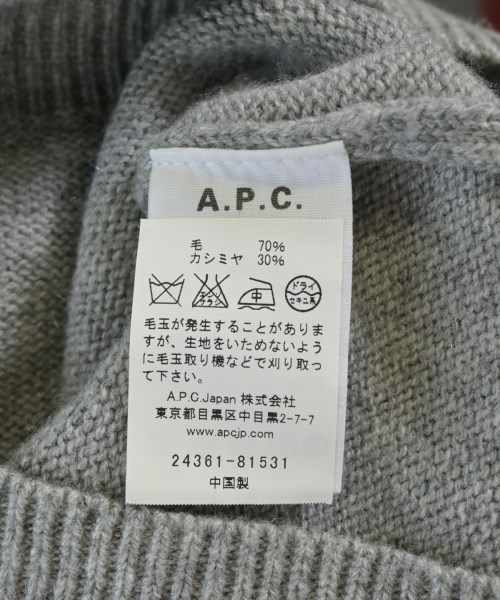 A.P.C.（アーペーセー）ニット・セーター グレー サイズ:S メンズ/2200718990077