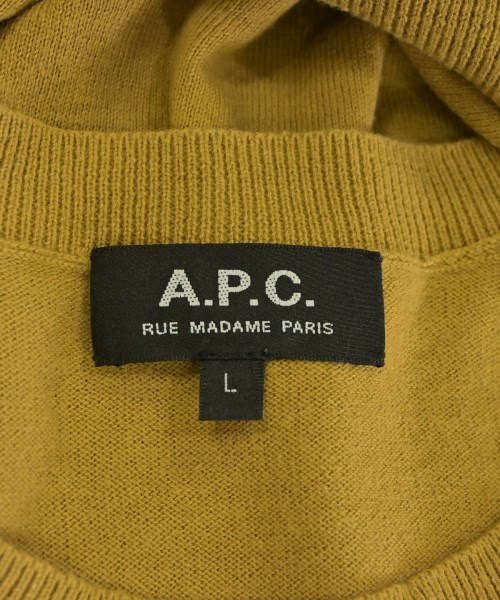 A.P.C.（アーペーセー）ニット・セーター 黄 サイズ:L メンズ/2200718115050