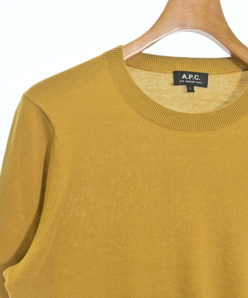 A.P.C.（アーペーセー）ニット・セーター 黄 サイズ:L メンズ/2200718115050