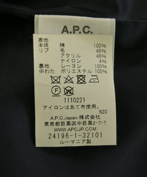 A.P.C.（アーペーセー）その他 紺 サイズ:L メンズ/2200722853061