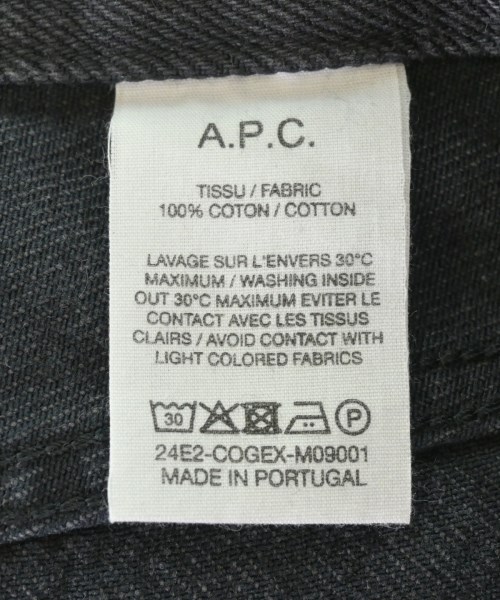 A.P.C.（アーペーセー）デニムパンツ 黒 サイズ:31(M位) メンズ/2200724137053