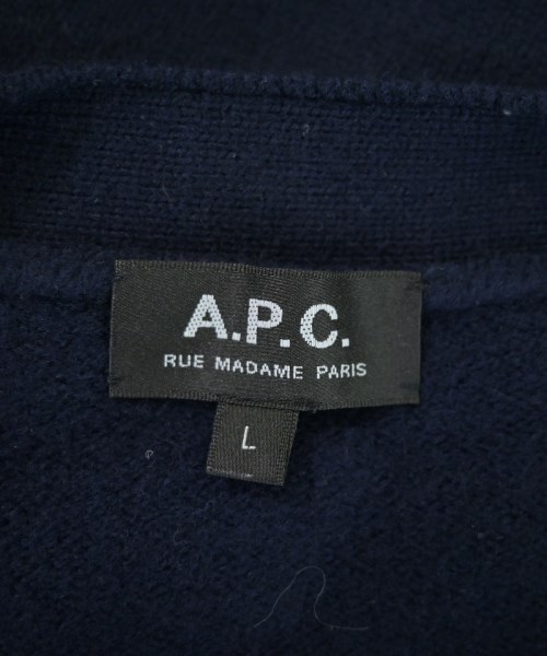 A.P.C.（アーペーセー）カーディガン 紺 サイズ:L メンズ/2200725181031