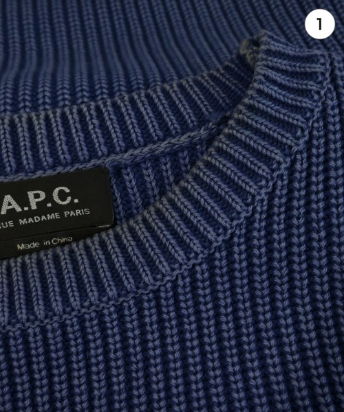 A.P.C.（アーペーセー）カーディガン 青 サイズ:S メンズ/2200725186104