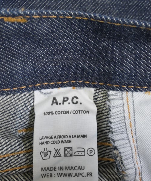 A.P.C.（アーペーセー）デニムパンツ 紺 サイズ:31(M位) メンズ/2200725429089