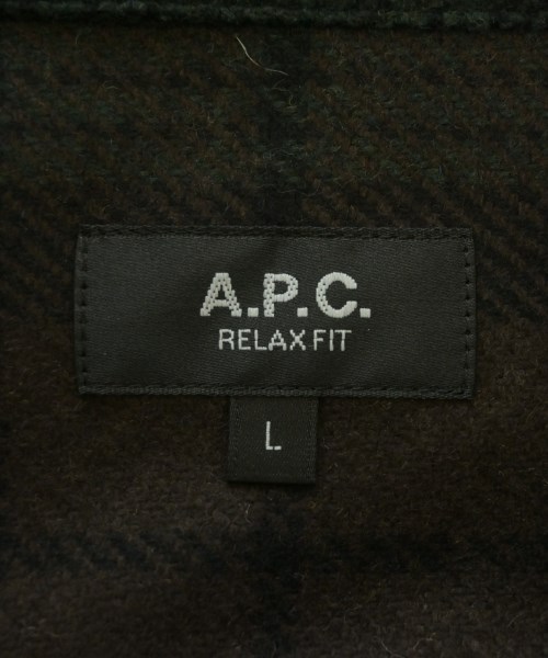 A.P.C.（アーペーセー）カジュアルシャツ 緑 サイズ:L メンズ/2200725983055