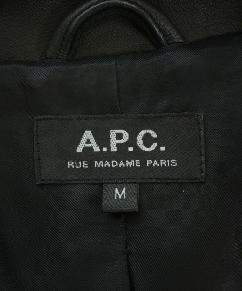 A.P.C.（アーペーセー）ライダース 黒 サイズ:M メンズ/2200725983062