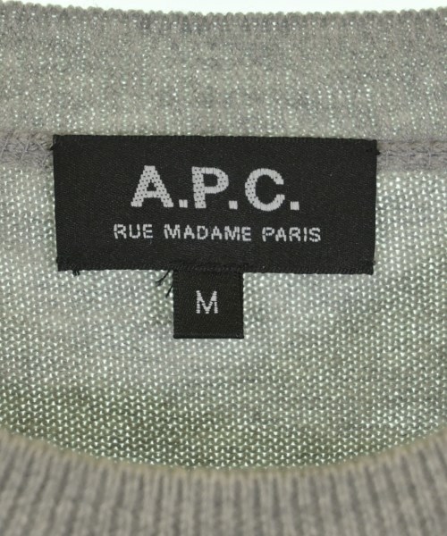 A.P.C.（アーペーセー）ニット・セーター グレー サイズ:M メンズ/2200726049088