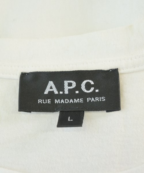 A.P.C.（アーペーセー）Tシャツ・カットソー 白 サイズ:L メンズ/2200721612485