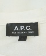 A.P.C.（アーペーセー）Tシャツ・カットソー 白 サイズ:L メンズ/2200721612485