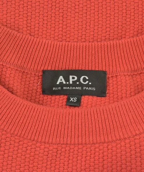 A.P.C.（アーペーセー）ニット・セーター 赤 サイズ:XS メンズ/2200723371212