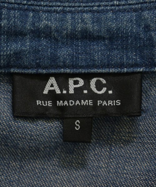 A.P.C.（アーペーセー）カジュアルシャツ 青 サイズ:S メンズ/2200726821042