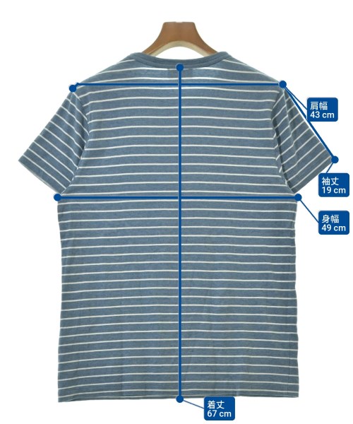 A.P.C.（アーペーセー）Tシャツ・カットソー 青 サイズ:M メンズ/2200682288064