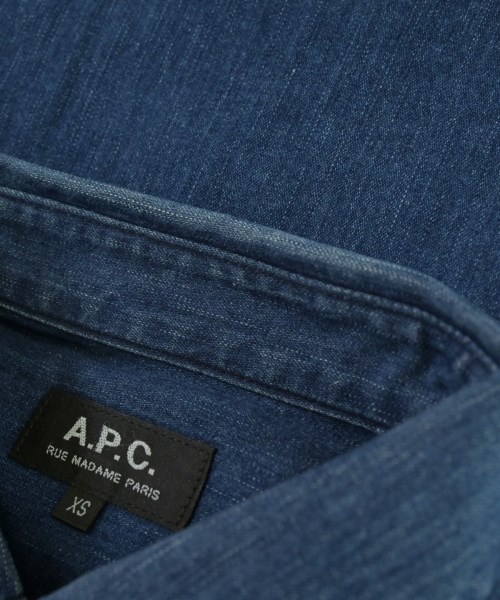 A.P.C.（アーペーセー）カジュアルシャツ 青 サイズ:XS メンズ/2200672827242