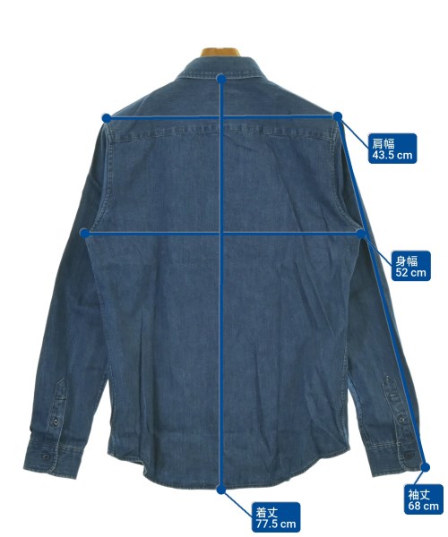 A.P.C.（アーペーセー）カジュアルシャツ 青 サイズ:XS メンズ/2200672827242