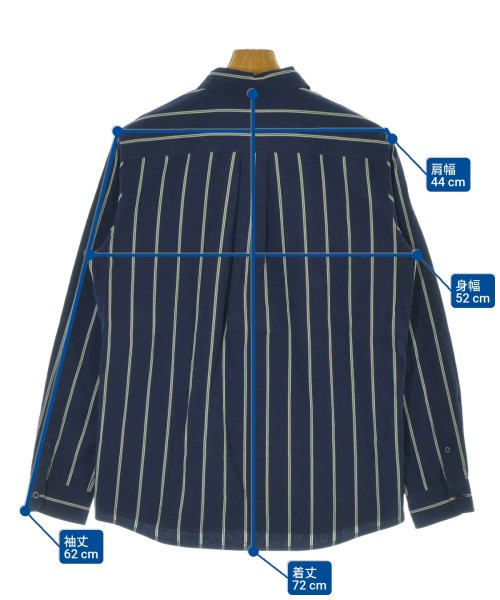 A.P.C.（アーペーセー）カジュアルシャツ 紺 サイズ:S メンズ/2200679258025