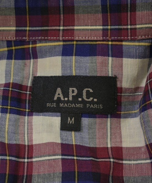 A.P.C.（アーペーセー）カジュアルシャツ 白 サイズ:M メンズ/2200683429039