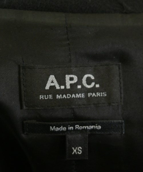A.P.C.（アーペーセー）チェスターコート 黒 サイズ:XS メンズ/2200684647012