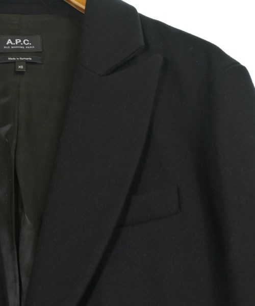 A.P.C.（アーペーセー）チェスターコート 黒 サイズ:XS メンズ/2200684647012