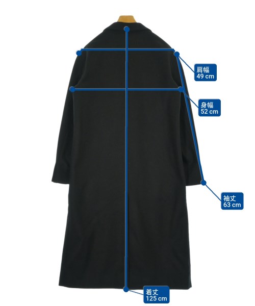A.P.C.（アーペーセー）チェスターコート 黒 サイズ:XS メンズ/2200684647012