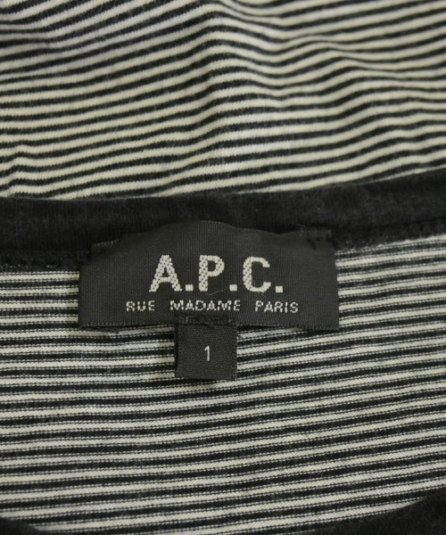 A.P.C.（アーペーセー）Tシャツ・カットソー 黒 サイズ:1(S位) メンズ/2200685015063
