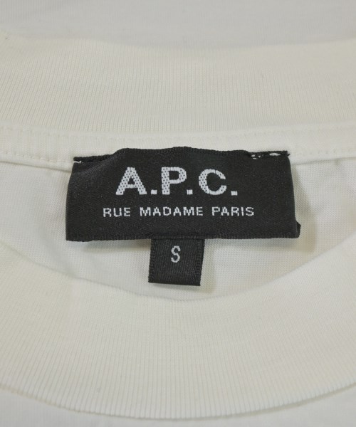 A.P.C.（アーペーセー）Tシャツ・カットソー 白 サイズ:S メンズ/2200685041024
