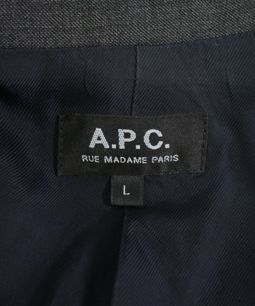 A.P.C.（アーペーセー）テーラードジャケット グレー サイズ:L メンズ/2200685530177