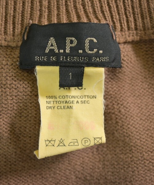 A.P.C.（アーペーセー）ニット・セーター 茶 サイズ:1(S位) メンズ/2200685962039