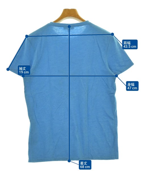 A.P.C.（アーペーセー）Tシャツ・カットソー 青 サイズ:0(XS位) メンズ/2200681321113