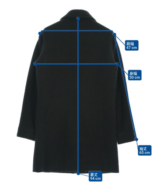 A.P.C.（アーペーセー）ステンカラーコート 黒 サイズ:XS メンズ/2200684069012