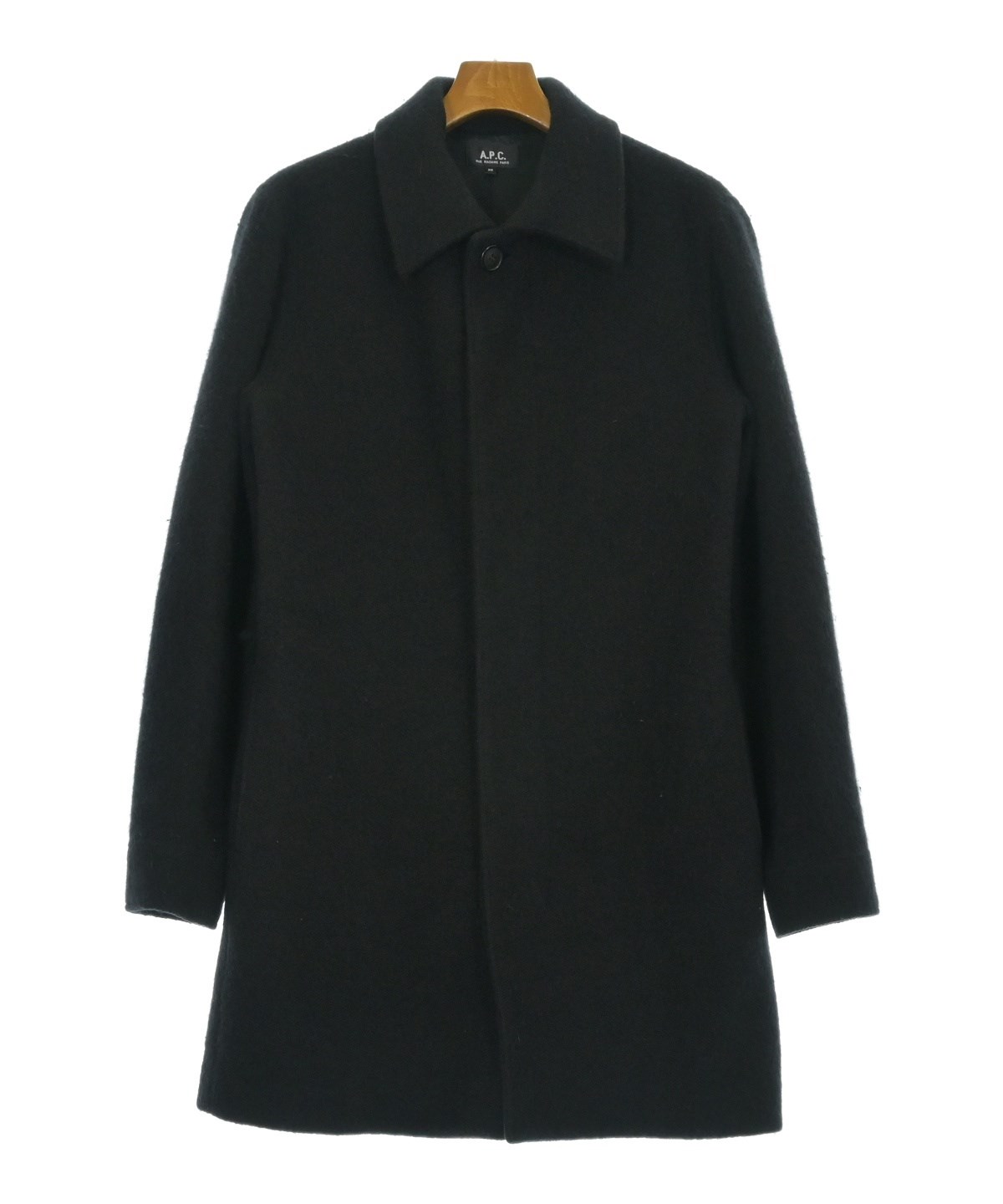 A.P.C.（アーペーセー）ステンカラーコート 黒 サイズ:XS メンズ