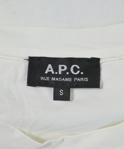 A.P.C.（アーペーセー）Tシャツ・カットソー 白 サイズ:S メンズ/2200682860048