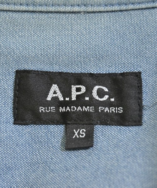 A.P.C.（アーペーセー）カジュアルシャツ 青 サイズ:XS メンズ/2200683785074