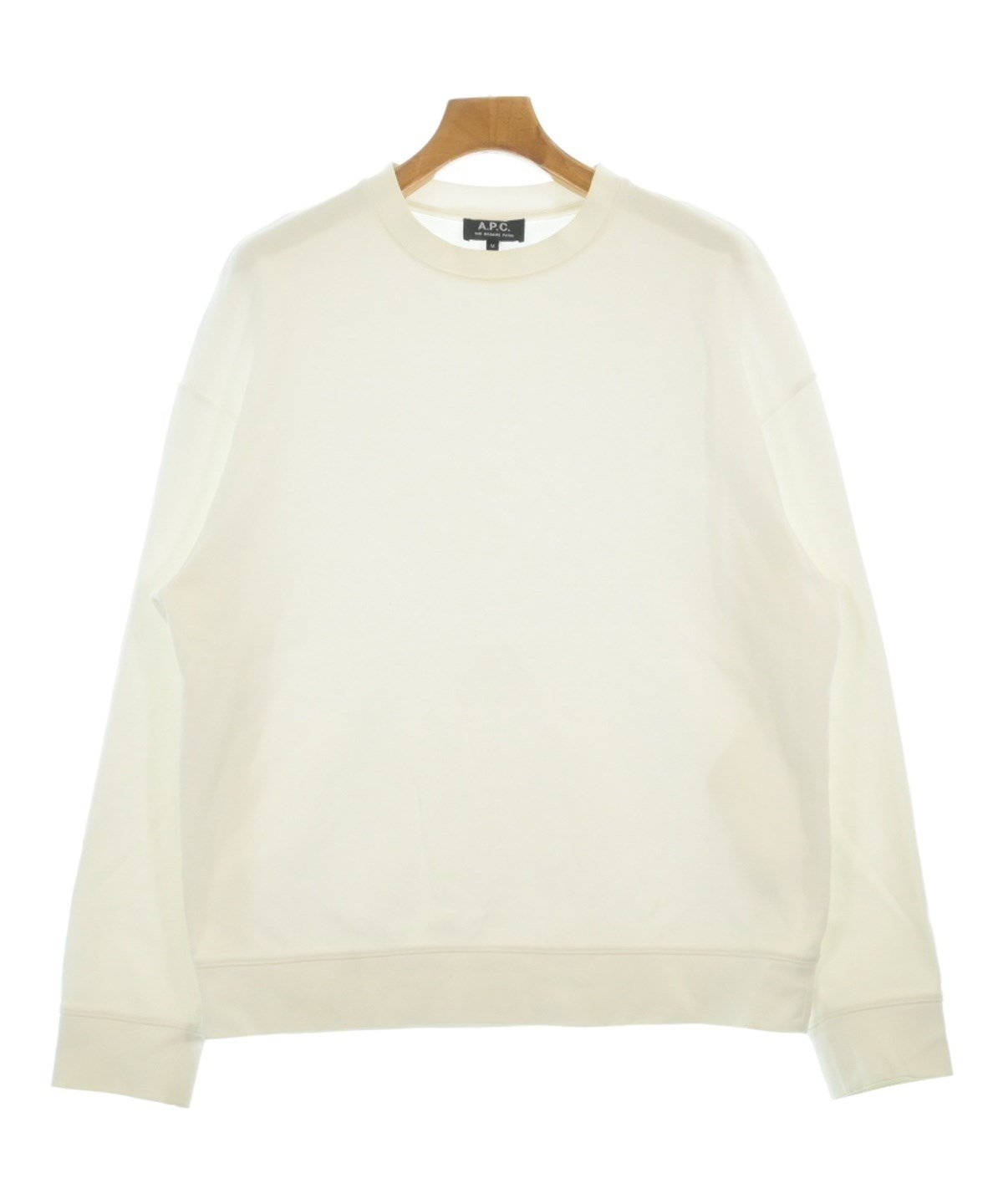 アーペーセー　長袖カットソー　Мサイズ A.P.C.（アーペーセー）Tシャツ・カットソー 白 サイズ:M メンズ