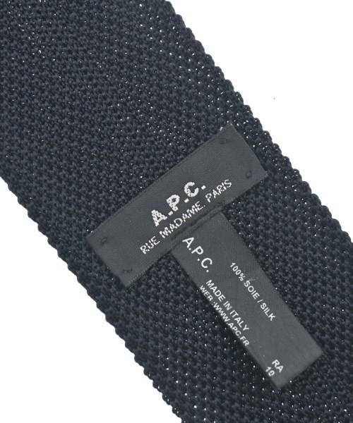 A.P.C.（アーペーセー）ネクタイ 黒 サイズ:- メンズ/2200688209117