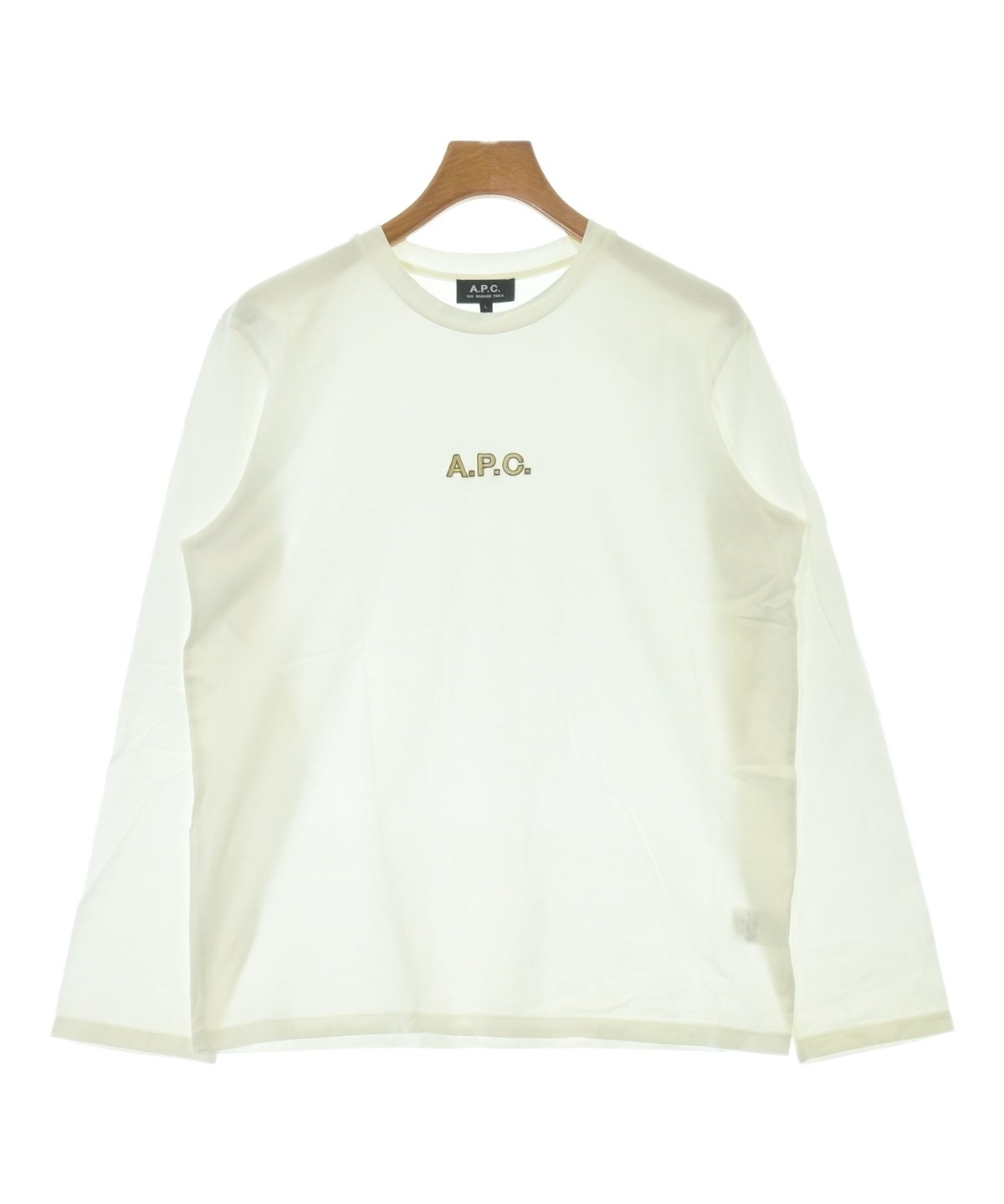 A.P.C.（アーペーセー）Tシャツ・カットソー 白 サイズ:L メンズ