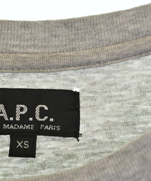 A.P.C.（アーペーセー）Tシャツ・カットソー グレー サイズ:XS メンズ/2200689031045