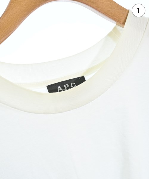A.P.C.（アーペーセー）Tシャツ・カットソー 白 サイズ:M メンズ/2200689812026