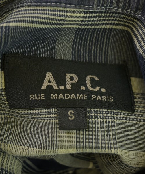 A.P.C.（アーペーセー）カジュアルシャツ 紺 サイズ:S メンズ/2200690281057