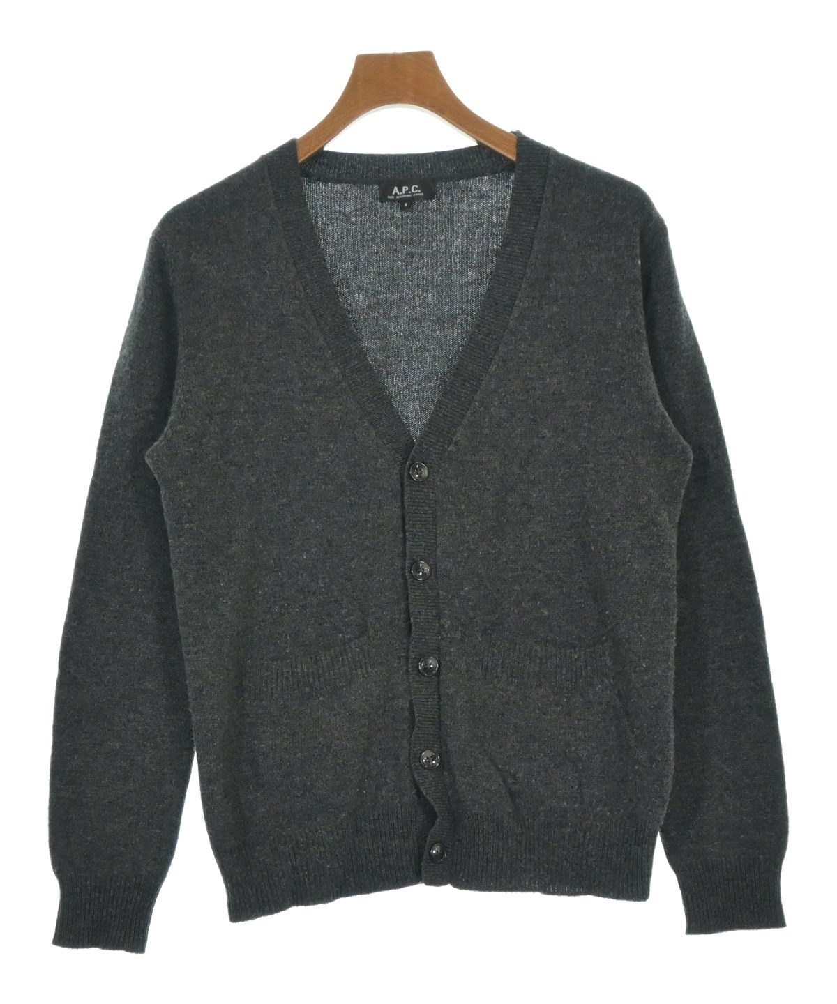 APC カーディガン（新品タグ付き）値下げ済み A.P.C.（アーペーセー）カーディガン グレー サイズ:S メンズ