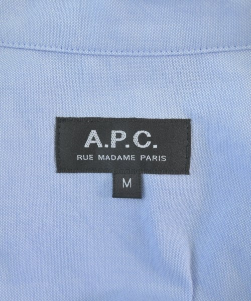 A.P.C.（アーペーセー）カジュアルシャツ 青 サイズ:M メンズ/2200679540106